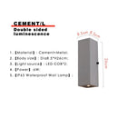Axyaa Cement Wall Lamp Outdoor LED Sconce Industrial Atmosphere Light