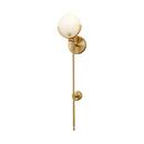 Axyaa Modern Gold Marble Copper Wall Lamp LED Light - Elegant Minimalist Design
