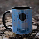 Axyaa Guitar Pattern Ceramic Mug - Music Cafe Theme Cup