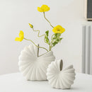 Axyaa Shell Shape Ceramic Vase Nautilus Snail Handicraft Ornament Home Decor