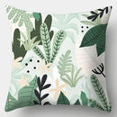 Axyaa Green Plaid Avocado Pillowcase Square Sofa Cushion Cover