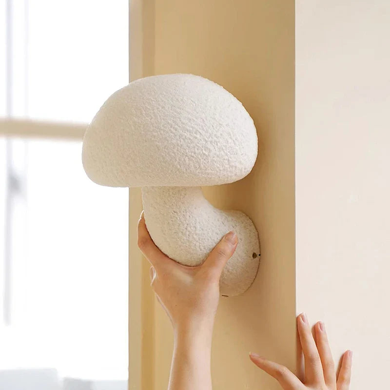 Axyaa White Mushroom LED Wall Lamps for Modern Home Decor