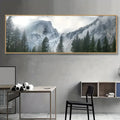 Axyaa Mountain Mist Canvas Art Print for Modern Home Decor