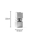 Axyaa Square Cylinder Ceramic Vase with Artificial Flowers for Desk Decoration