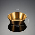 Axyaa Stainless Steel Seasoning Plate Round Salad Ketchup Saucer Dipping Cups