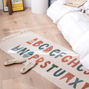 Axyaa Bohemian Retro Tassel Cotton Linen Rug 60x180 for Home Décor
