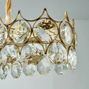 Axyaa Modern Crystal LED Ceiling Chandelier for Luxury Home Decor