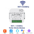Axyaa Smart WiFi Curtain Switch 433MHz Remote Control for Roller Shutter Motor