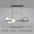Axyaa Glass Ball LED Pendant Light for Kitchen Dining Table - Retro Design