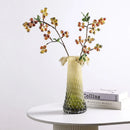 Axyaa Gradient Glass Vase & Fruit Plate Combo: Stylish Home Decor & Storage Solution