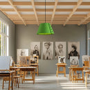 Axyaa Circular PET Acoustic Felt Pendant Light for Office, Restaurant, Cafe