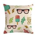 Nordic Cartoon Animal Print Linen Pillowcase for Axyaa Brand