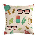 Nordic Cartoon Animal Print Linen Pillowcase for Axyaa Brand