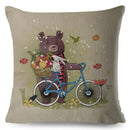 Axyaa Cartoon Panda Bear Pillowcase 45x45cm for Home Decor