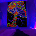 Axyaa Black Light Tapestry for UV Reactive Psychedelic Vibe