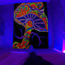 Axyaa Black Light Tapestry for UV Reactive Psychedelic Vibe