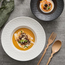Axyaa Frosted Ceramic Soup Dessert Pasta Fruit Salad Molecular Cuisine Bowl