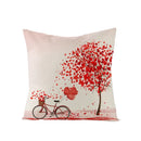 Valentine's Day Love Heart Cushion Cover 45x45cm by Axyaa