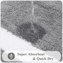 Axyaa Plush Bath Mat: Soft Non-Slip Rug for Bathroom, Bedroom, or Living Room