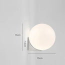 Axyaa Glass Ball LED Wall Lamp - Modern Nordic Art Room Decor & Night Light