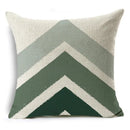 Axyaa Green Floral Pattern Cushion Cover for Home Sofa Car Decor