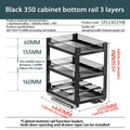 Axyaa 2-Layer Seasoning Storage Pull Out Organizer Rack for Kitchen Cabinet Drawers