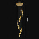 Axyaa Nordic Crystal LED Pendant Light Fixture for Home Decoration