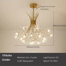 Axyaa Crystal LED Chandelier: Modern Luxury Pendant Lamp for Home Decor