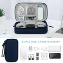 Axyaa Electronics Accessories Organizer - Waterproof Double Layers Storage for Cables & Gadgets