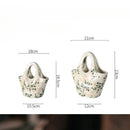 Axyaa Ceramic Vase: French Retro Pastoral Style, High Sense, Creative Ornament