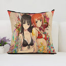 Axyaa Anime Pillow Covers for Sofa, Car, or Sleeping Pillows - 50x50 Decorative Cushion Cover