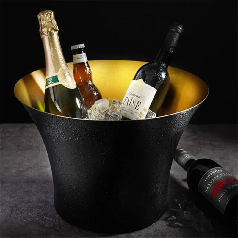 Axya 304 Stainless Steel Deer Head Ear Large Champagne Bar Bucket