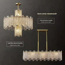 Axyaa Gold Metal LED Chandeliers: Luxury Modern Home Decor Pendant Lights