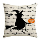 Axyaa Halloween Pumpkin Print Pillow Cover 45x45 - Festive Home Decor & Holiday Gift
