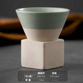 Axyaa Hand-Painted Ceramic Espresso Coffee Cup Set with Base.