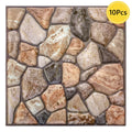 Axyaa 3D Faux Stone Peel Stick Backsplash Wall Tile Sticker 30cm x 30cm