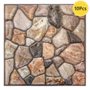 Axyaa 3D Faux Stone Peel Stick Backsplash Wall Tile Sticker 30cm x 30cm