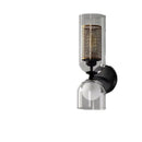 Clear Glass Wall Light Bathroom Bedroom Sconce, Axyaa Modern Lighting Fixture E27 G9 Bulb