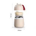 Axyaa Cat Ear Soup Cup with Spoon - Leak-proof & Portable Breakfast Cup