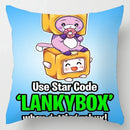 Axyaa Cartoon Print Designer Pillow Cases: Lankybox Series Home Decor Cushion Cover