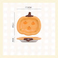 Axyaa High Aesthetic Ceramic Fruit Plate for Desserts and Snacks