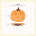 Axyaa Ceramic Dessert Plate: Aesthetic Tea Table Snack Salad Plate, Underglaze Color