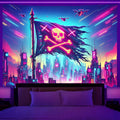 Axyaa Dream City Racing Tapestry - Bedroom Aesthetic Decor and Background Cloth