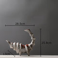 Axyaa Scorpion Ceramic Vase with Artificial Flowers - Modern Desk Decoration