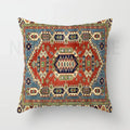 Axyaa Red Moroccan Short Plush Ethnic Style Cushion Cover for Home Decoration