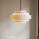 Axyaa Minimalist Fabric Pendant Chandelier for Modern Bedroom and Bar