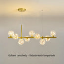 Axyaa Glass Ball Ceiling Chandelier Pendant for Dining Living Room Kitchen Island