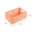 Axyaa Foldable Storage Crate: Portable Stackable Organizer Box for Makeup, Jewelry, and Toys
