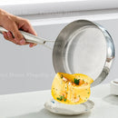 Axyaa 304 Stainless Steel Non-stick Frying Pan Wok for Gas Stove Induction Saucepan