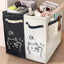 Axyaa Large Storage Box: Space-Saving Laundry Basket, Toy & Clothing Organizer